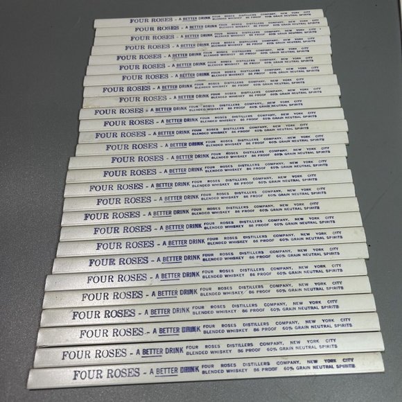 Vintage Four Roses Swizzle Sticks Drink Stirrers Lot Of 27 - Picture 2 of 2